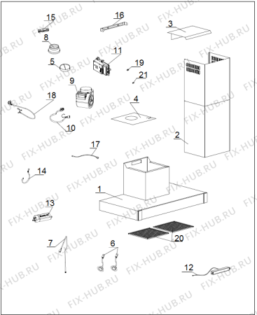 Схема №1 DT6755E (308789, HO750) с изображением Крышка для вентиляции Gorenje 483865