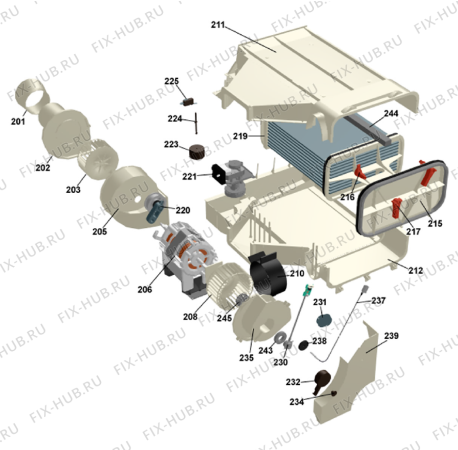 Взрыв-схема стиральной машины Gorenje T780 JP   -White #21578010-5 (900002664, TD44JP) - Схема узла 02