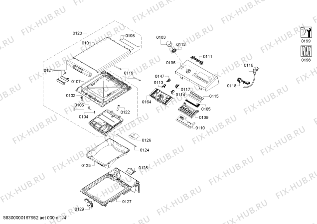 Схема №2 WP10T254HK iQ 300 с изображением Силовой модуль для стиралки Siemens 00747903