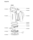Схема №1 KE816 с изображением Элемент корпуса для чайника (термопота) Rowenta TS-14241287