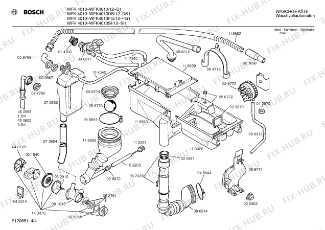 Схема №3 WFK5730 с изображением Ручка для стиралки Bosch 00086739