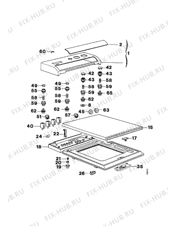 Взрыв-схема стиральной машины Zanussi WTJ1384V - Схема узла Command panel 037