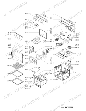 Схема №1 ELCE 7166/ES с изображением Панель для электропечи Whirlpool 481010514660