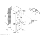 Схема №3 KGN39X23 с изображением Дверь для холодильника Bosch 00244402