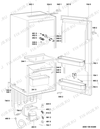 Схема №1 ARG 780/A++/1 с изображением Дверца для холодильника Whirlpool 481010485841