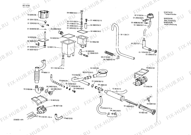 Схема №4 WV6100 SIWAMAT M с изображением Переключатель для стиральной машины Siemens 00044930