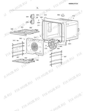 Схема №7 CLH 8482 WEISS с изображением Обшивка для духового шкафа Whirlpool 482000018443