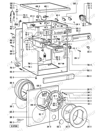 Схема №2 AWM 202 с изображением Обшивка для стиральной машины Whirlpool 481945319921