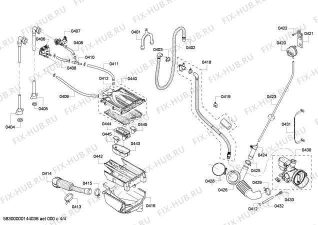 Схема №3 WFVC544CUC с изображением Кабель для стиралки Bosch 00616421