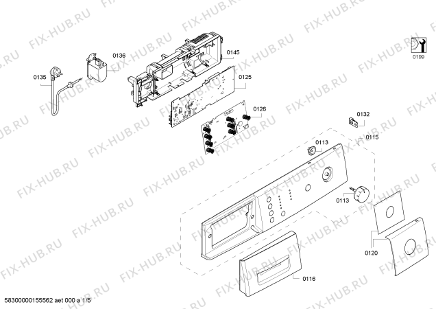 Схема №5 WAE20167BY Maxx 7 VarioPerfect с изображением Инструкция по установке и эксплуатации для стиральной машины Bosch 00780615
