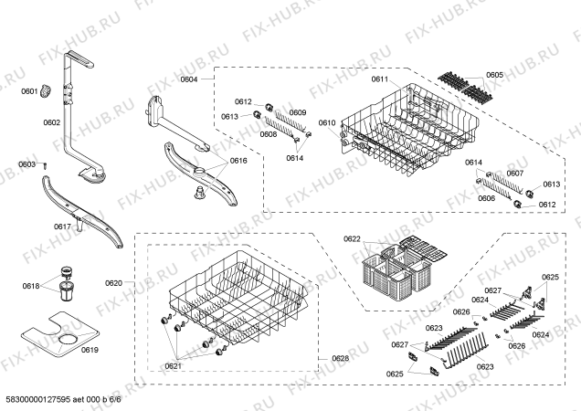 Схема №5 SHX56B02UC с изображением Изоляция для посудомойки Bosch 00437046