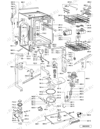 Схема №2 GSIH 6497 SW с изображением Панель для посудомоечной машины Whirlpool 481245372547