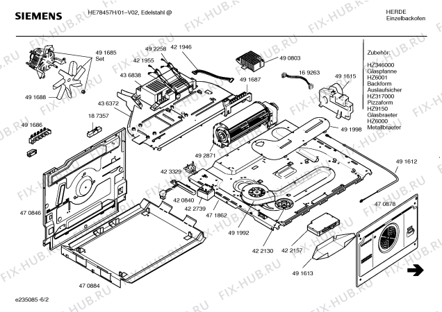 Схема №4 HE784670 IC3 с изображением Дисплейный модуль для духового шкафа Siemens 00492324