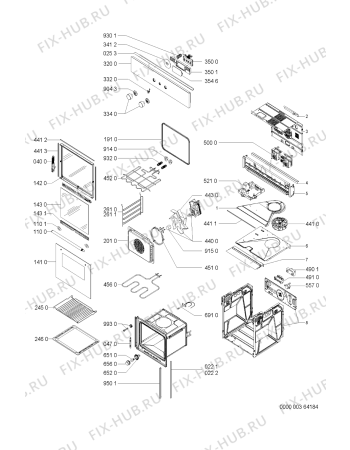 Схема №1 AKZ447MR (F092574) с изображением Дверца для плиты (духовки) Indesit C00337858