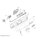 Схема №5 SGS46M62AU с изображением Передняя панель для посудомоечной машины Bosch 00663394