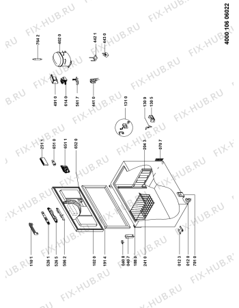 Схема №1 MFC1410TAW с изображением Дверца для холодильной камеры Whirlpool 481010495905