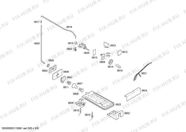 Взрыв-схема плиты (духовки) Bosch HEC66X49ED P4 56 EMB INOX GE BIV VS - Схема узла 06