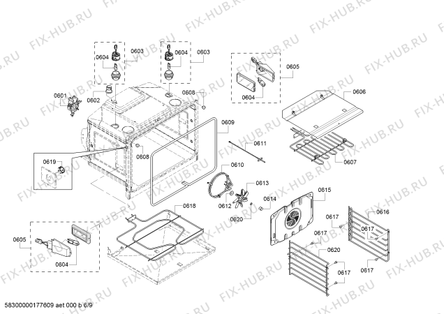 Схема №8 PODC302J с изображением Интерфейс для электропечи Bosch 00741988