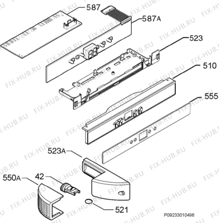 Взрыв-схема холодильника Juno Electrolux JKI9088 - Схема узла Diffusor