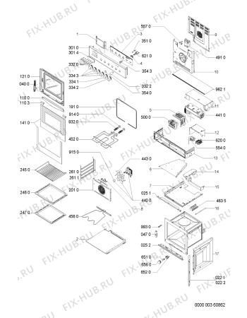 Схема №1 AKP772/IX с изображением Переключатель для плиты (духовки) Whirlpool 481241128649