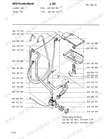 Взрыв-схема стиральной машины Rondo (N Rn) RONDO 935 - Схема узла Hydraulic System 272