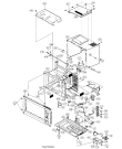 Схема №1 MCD1763E-M с изображением Корпусная деталь для свч печи Aeg 4055118253