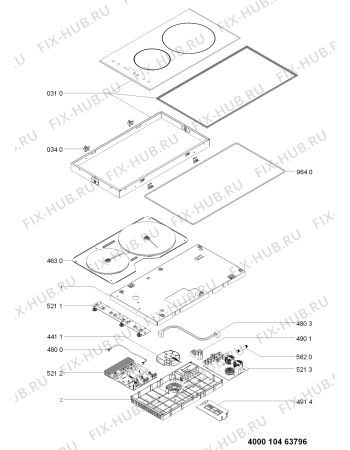 Схема №1 ETI 6260 IN с изображением Втулка для плиты (духовки) Whirlpool 481010445311