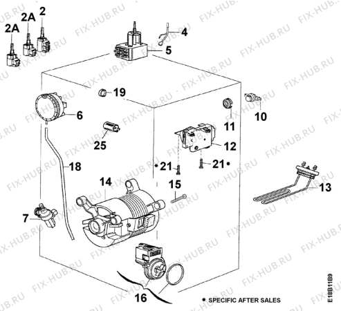 Взрыв-схема стиральной машины Zanussi TL653C - Схема узла Electrical equipment