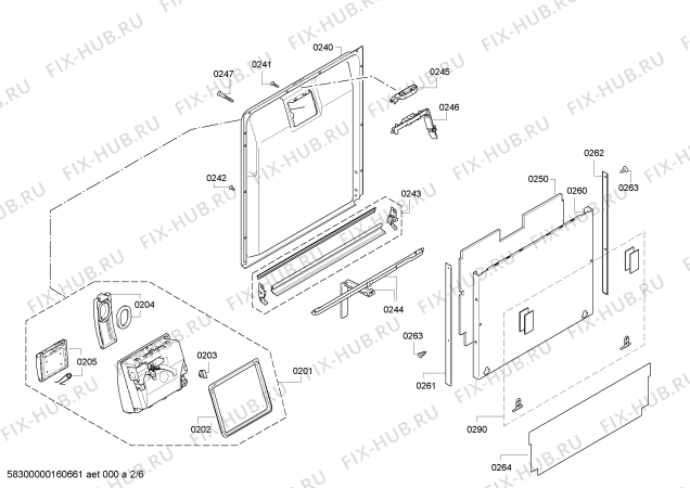 Схема №5 S51T69X8EU с изображением Рамка для посудомойки Siemens 00687682