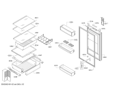 Схема №5 KGN39SQ10R с изображением Дверь для холодильника Bosch 00714271