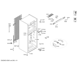 Схема №3 KDN30A73 с изображением Дверь морозильной камеры для холодильной камеры Bosch 00682201