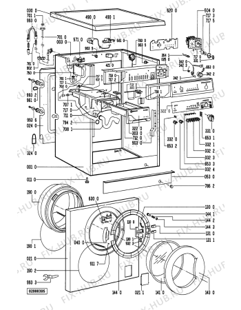 Схема №2 WA 3570/WS-NORDIC с изображением Вставка для стиралки Whirlpool 481245219468