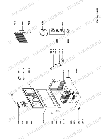 Схема №1 AFG 673 DGT с изображением Вноска для холодильника Whirlpool 481244079148