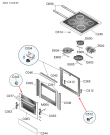 Схема №1 E6452 KS (179381, CT66XEQ) с изображением Дверца для духового шкафа Gorenje 226457