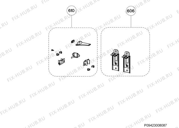 Взрыв-схема вытяжки Aeg Electrolux X67453MD0 - Схема узла Section 5