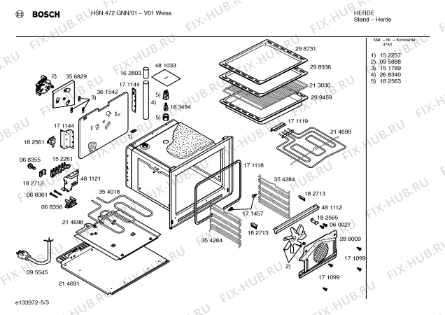 Схема №4 HSN292KEU с изображением Ручка выбора температуры для электропечи Bosch 00171223
