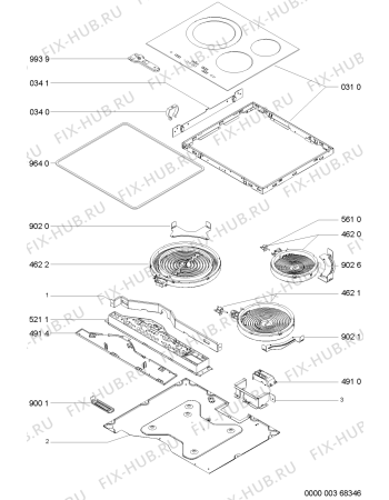 Схема №1 AKT 802/NE с изображением Уплотнение для электропечи Whirlpool 481240449716