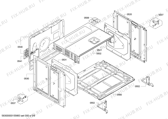 Схема №4 HB76A1660S с изображением Панель управления для духового шкафа Siemens 00247002