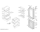 Схема №3 KGN39XI44 Bosch с изображением Дверь морозильной камеры для холодильной камеры Bosch 00713557
