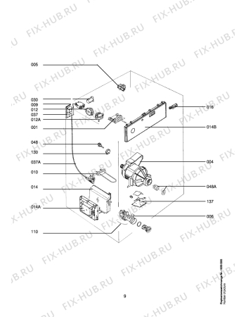 Взрыв-схема стиральной машины Aeg LAV86700-W - Схема узла Electrical equipment 268