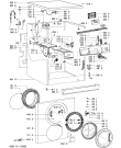 Схема №1 AWO/D 9714 с изображением Модуль (плата) для стиральной машины Whirlpool 481221470729
