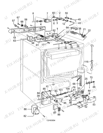 Взрыв-схема холодильника Electrolux RM4501 - Схема узла Extra equipment