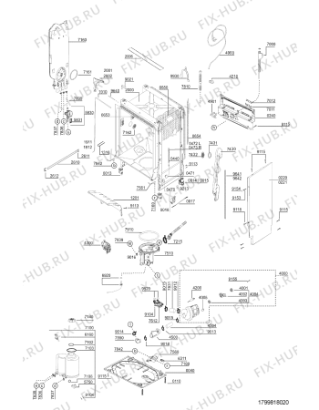 Схема №3 ADG 658/1 IX с изображением Электропитание для электропосудомоечной машины Whirlpool 481232128467