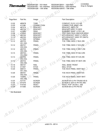 Схема №15 RDDS30VRS с изображением Заклепка для плиты (духовки) Bosch 00414752