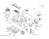 Схема №2 3WG2534N с изображением Шасси для микроволновой печи Bosch 00662855