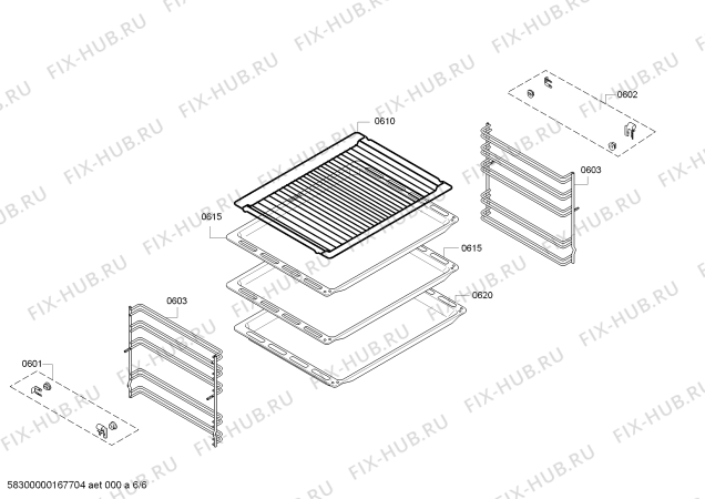 Схема №5 HBA63B151S с изображением Панель управления для плиты (духовки) Bosch 00740930