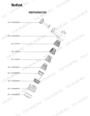 Схема №2 DJ765516/350 с изображением Переключатель для электрошинковки Moulinex SS-1530000038
