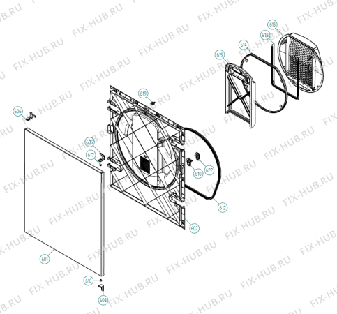 Взрыв-схема стиральной машины Gorenje T753C SE   -Titanium (900002685, TD60.1) - Схема узла 06