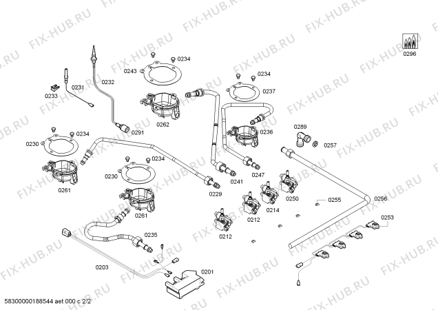 Схема №1 T21S31W1 ENC.T21S31W1 4G NE60R/2010 с изображением Форсунки для природного газа для плиты (духовки) Bosch 00628539