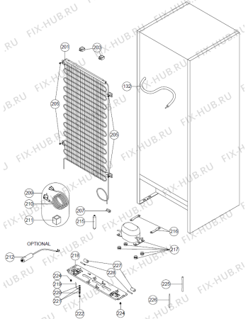 Схема №1 F21851S (377474, ZOS29664) с изображением Накопитель для холодильной камеры Gorenje 365516